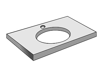 Выпил отверстия под смеситель в ДСП