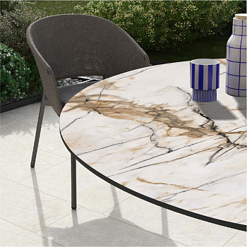 стол кофейный ,декор 3675,Н-500 мм,диаметр 400 мм,золото